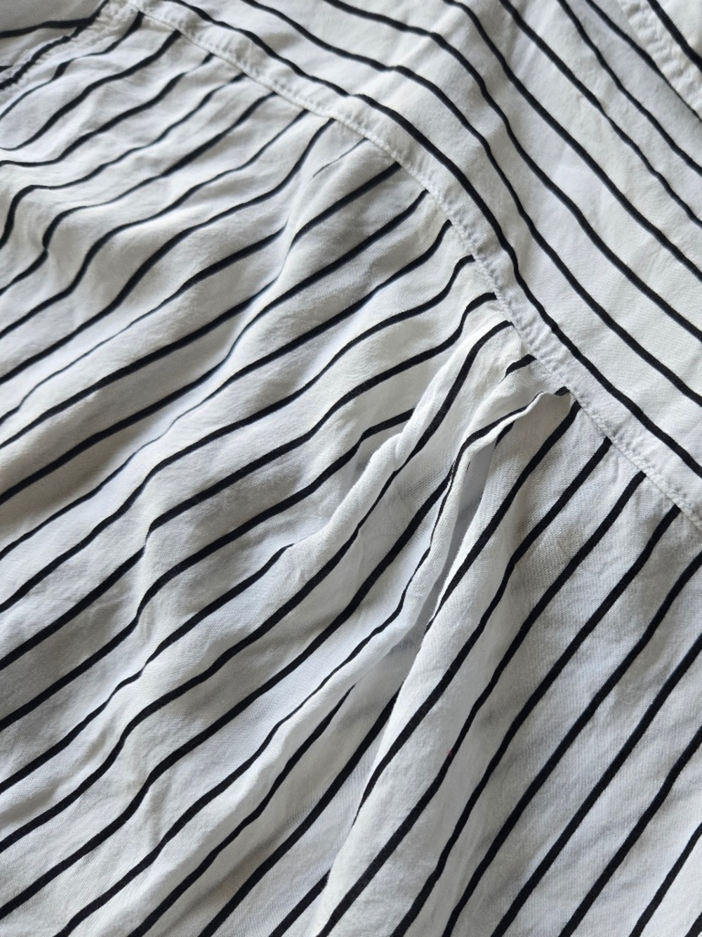 Grand & Greene Striped White/Black Button-Down Shirt - Picture 9 of 13